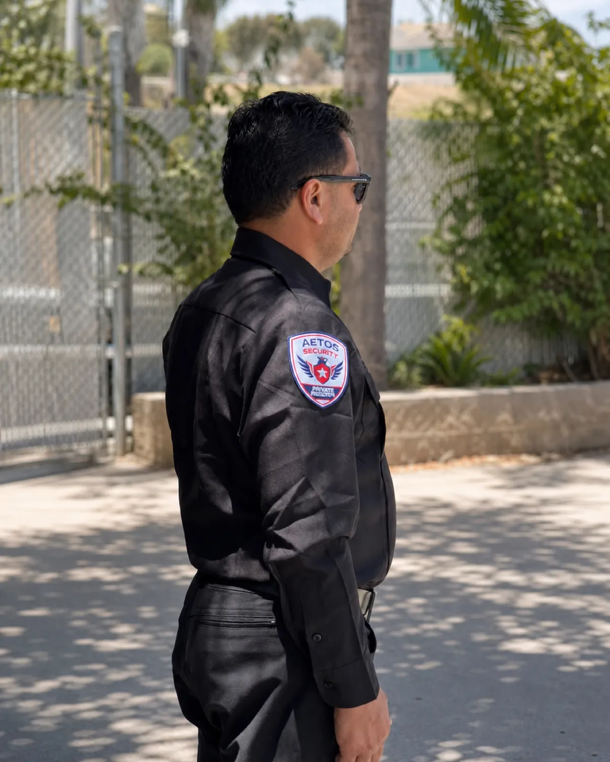 Aetos Security officer — active site monitoring