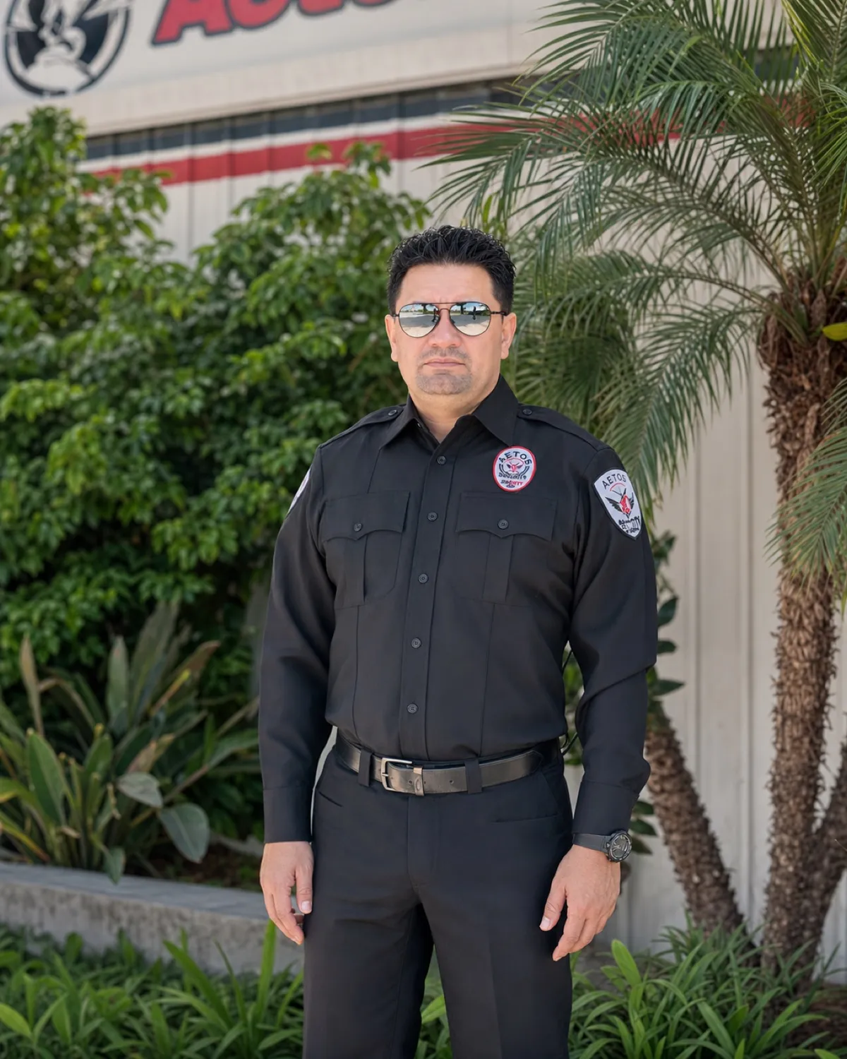 Aetos Security officer — trained and certified